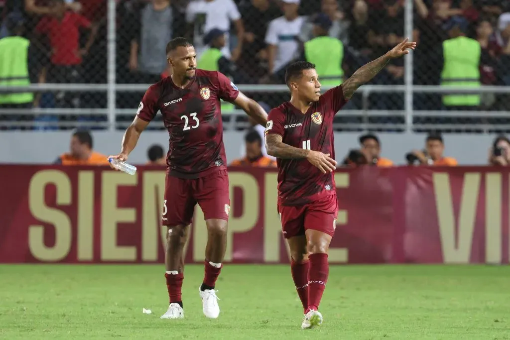 Rondón, parte clave del triunfo de Venezuela ante Chile. (Foto: Getty).