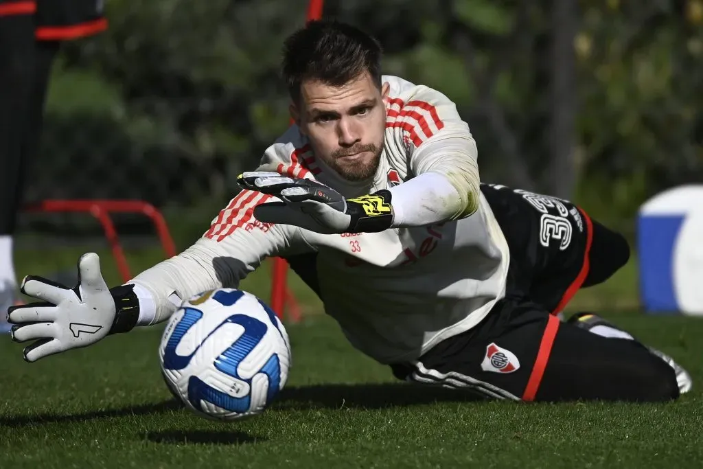 Ezequiel Centurión atajará vs Colón. (Foto: Prensa River).