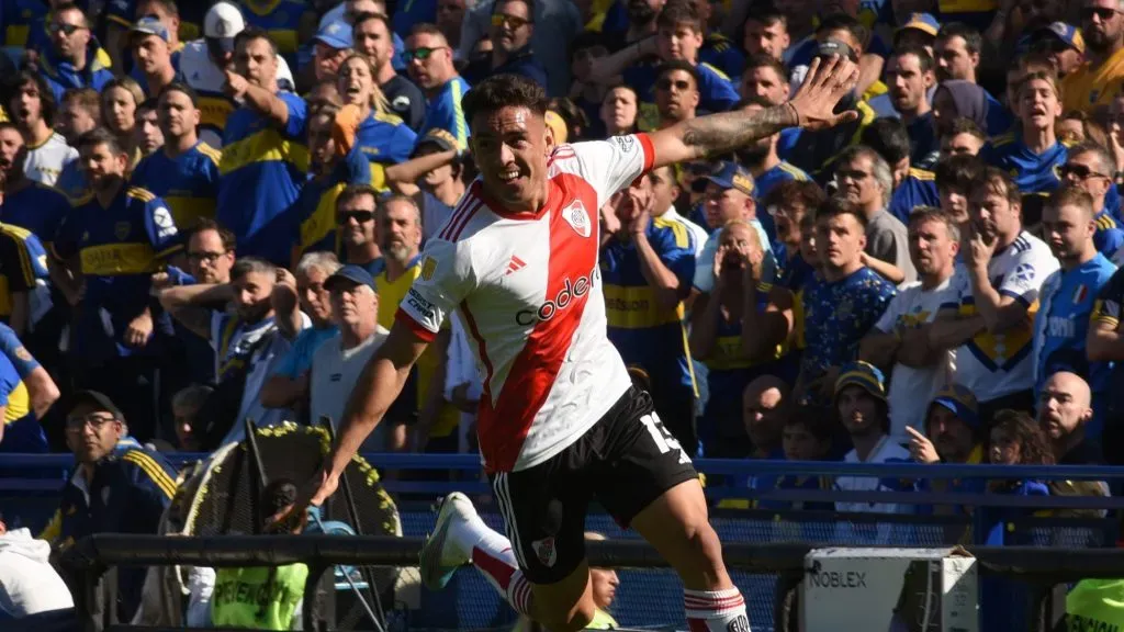 Enzo Díaz anotó ante Boca en el último superclásico. (Foto: La Página Millonaria / Diego Haliasz).