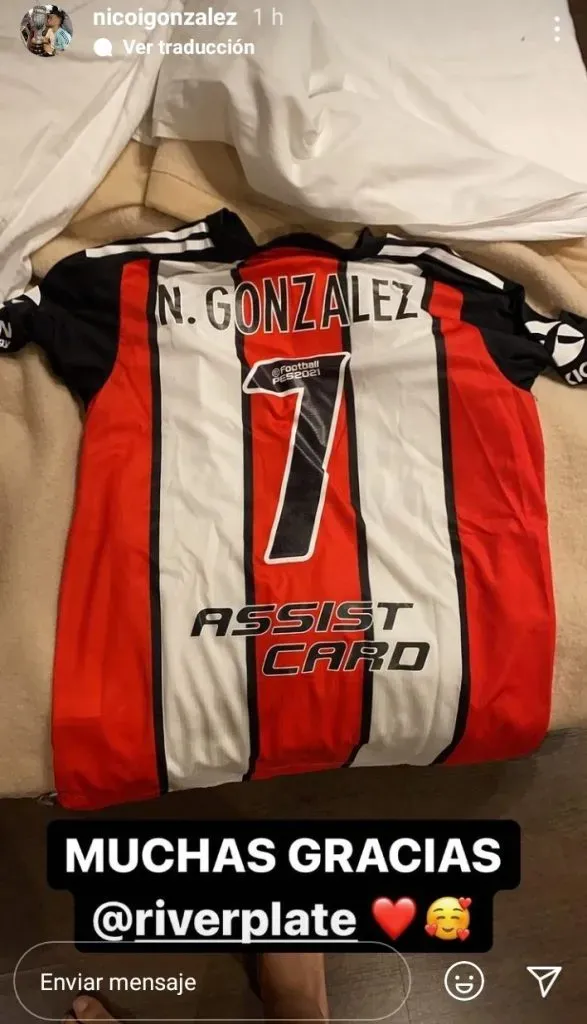 El regalo de River a Nico González.