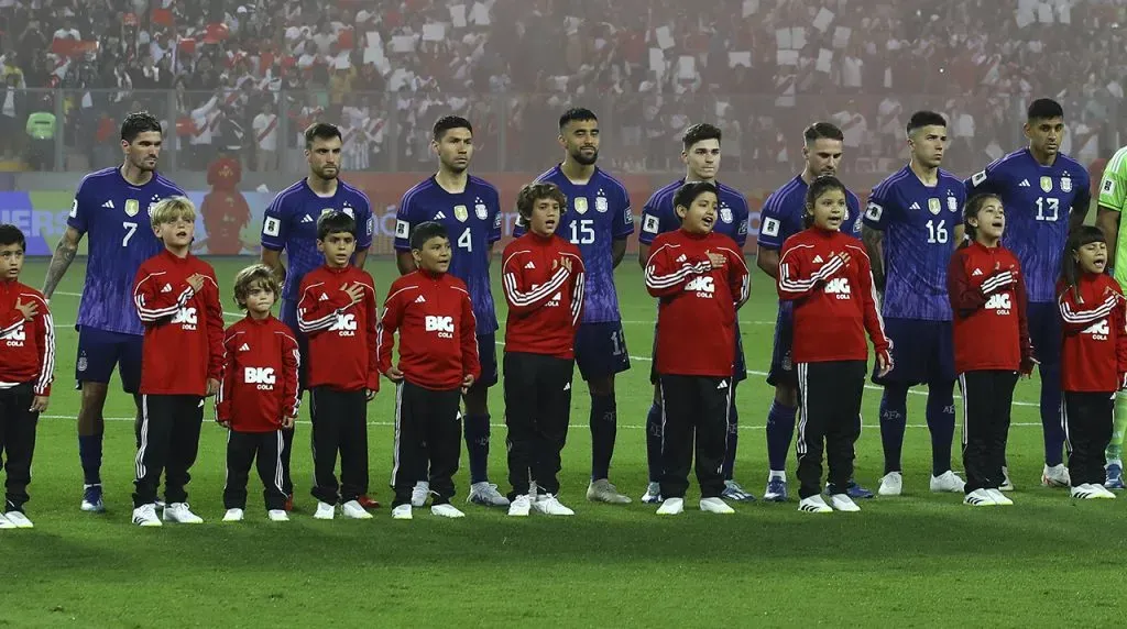 Nico González en la visita de la Selección a Perú. (Foto: Getty).