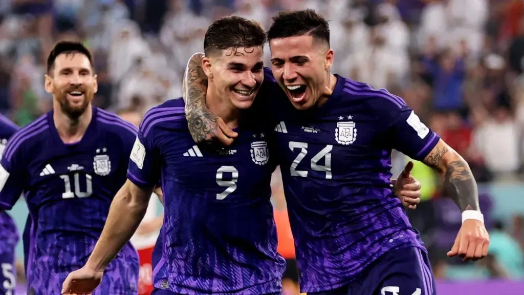 Julián Álvarez y Enzo Fernández, figuras en Qatar 2022. (Foto: Getty)