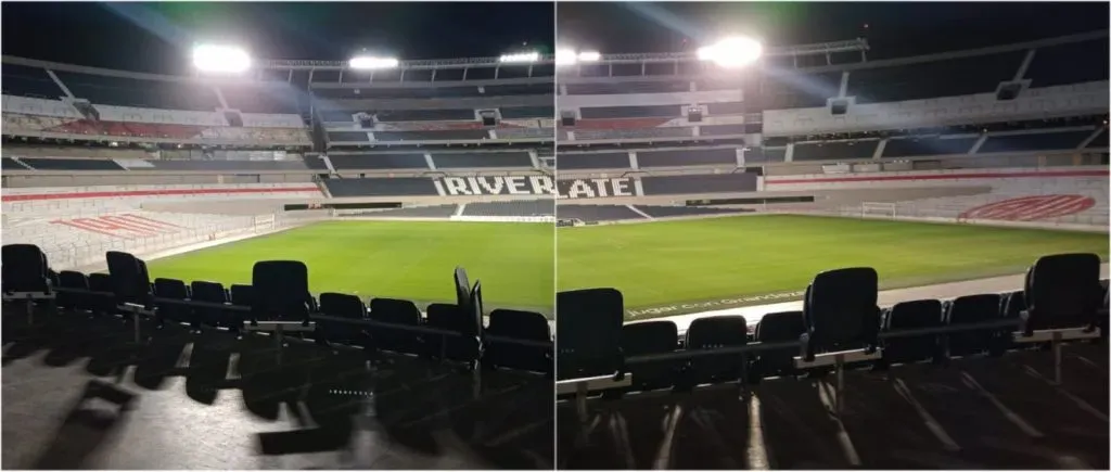 Así luce el estadio hoy. (Foto: Obras River).
