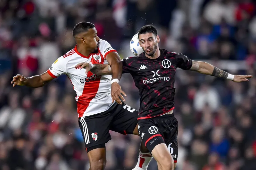 River no pudo doblegar a Huracán en toda la noche. Foto: Getty.
