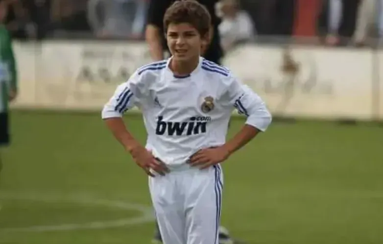 Un pequeño Julián Álvarez en Real Madrid.