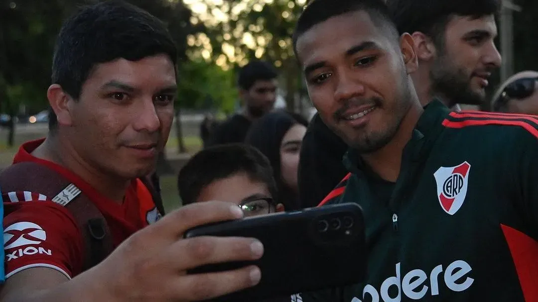 David Martínez viene de convertir ante Colo Colo. (@Riverplate)