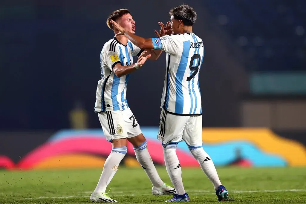Ruberto ya lleva tres goles en la Copa del Mundo. (@Argentina)