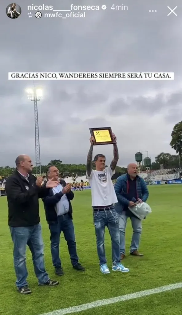 Fonseca se despidió de Montevideo Wanderers. (Foto: Prensa Wanderers).