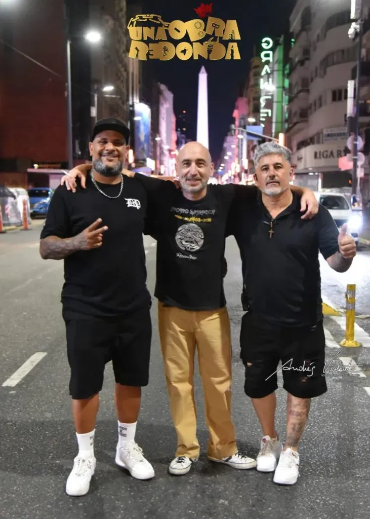 Gerardo Anchava, Fernando Casas y Leonardo Melis, los creadores de “Una Obra Redonda”, la puesta en homenaje a Patricio Rey y sus Redonditos de Ricota que se hará en River el 28 de diciembre.