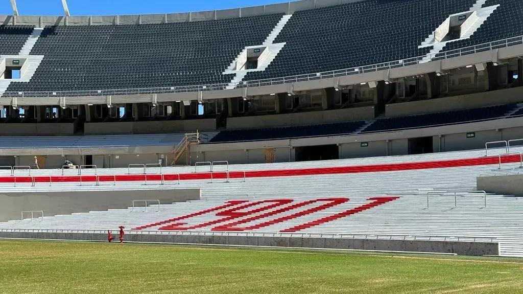 Avanzan las obras en el Monumental. (La Página Millonaria)