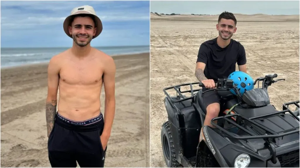Santiago Simón disfrutando de Villa Gesell. (Foto: Instagram Simón).