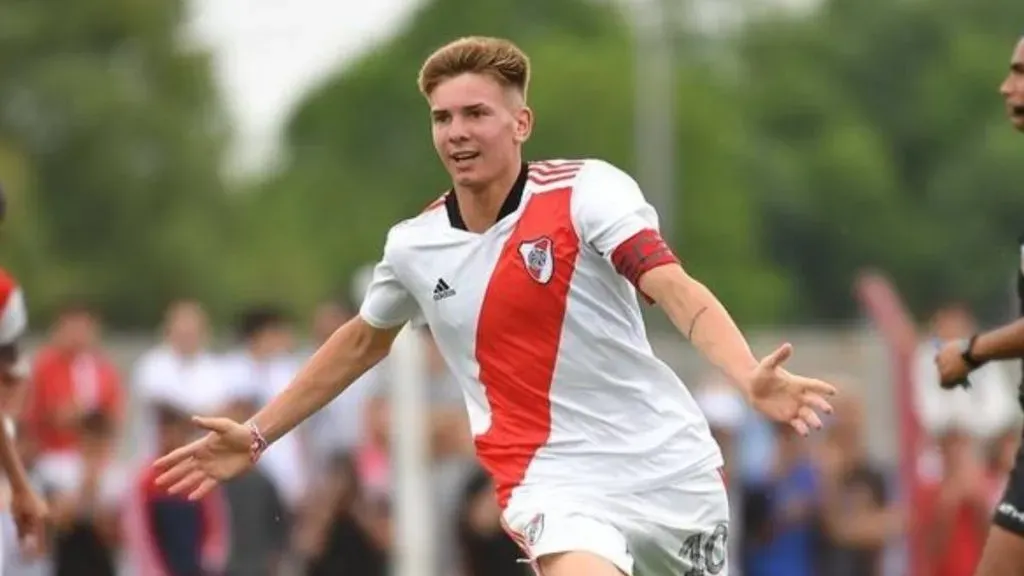 Franco Mastantuono sigue destacándose en las inferiores de River.