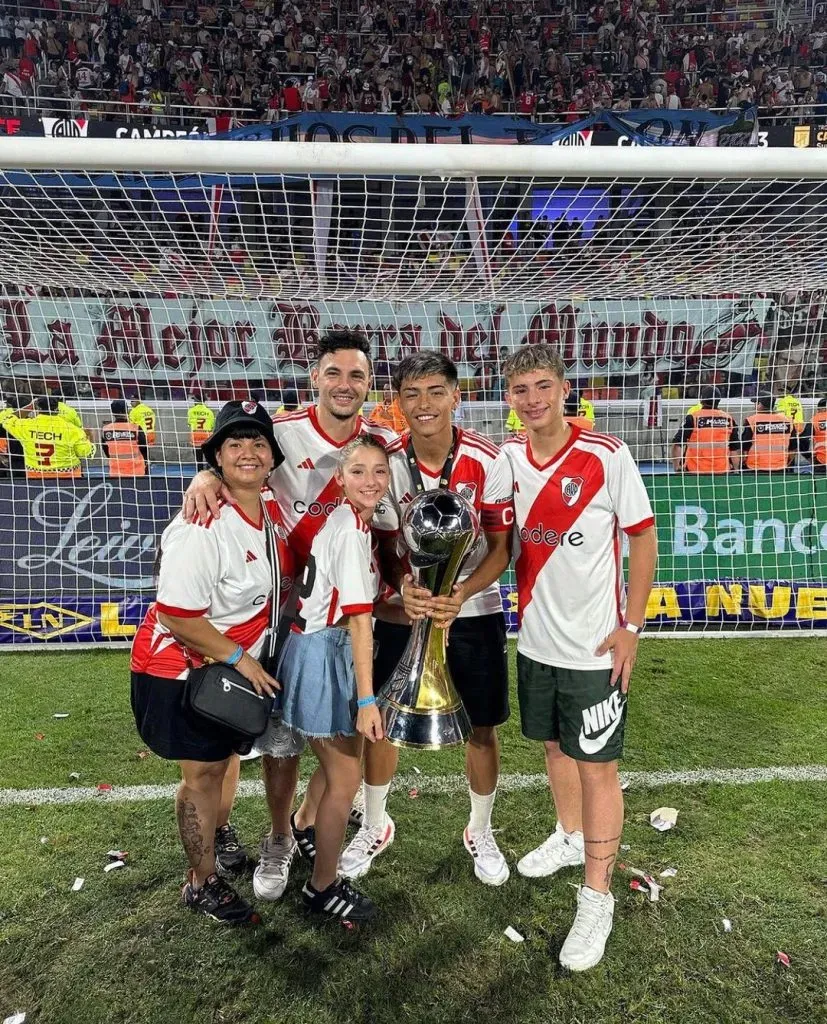 La familia Ruberto, a pleno festejo en Santiago del Estero.