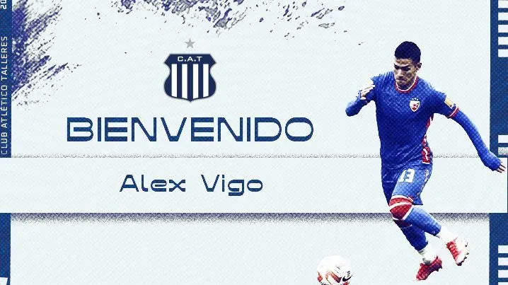 Alex Vigo fue oficializado en Talleres de Córdoba.