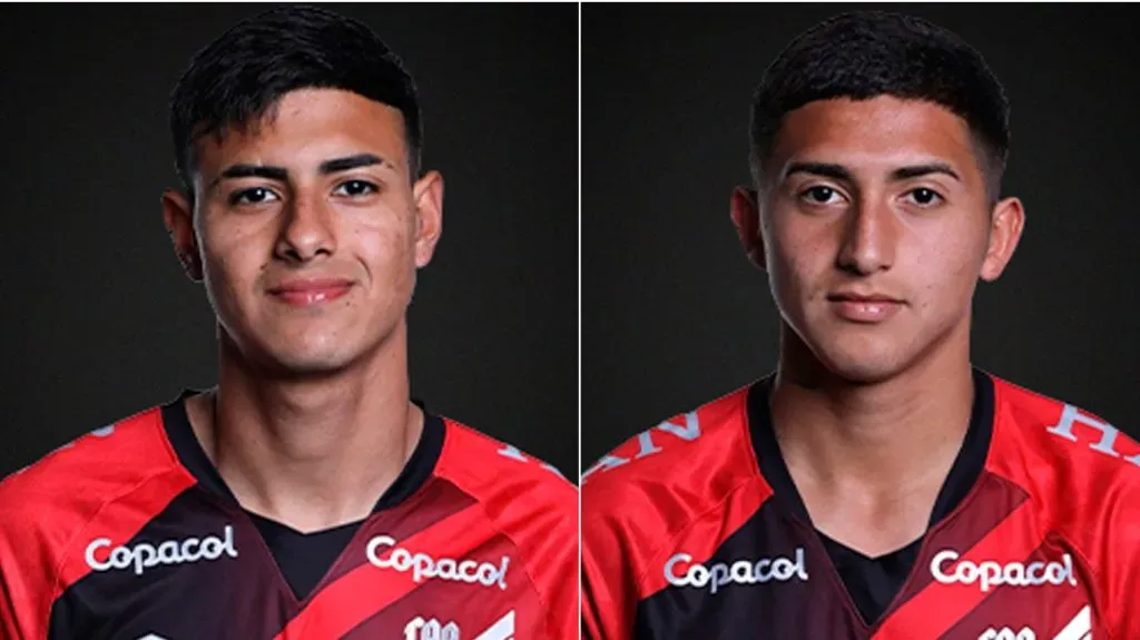 Kevin Colli y Lautaro Godoy, los dos juveniles que regresaron de Brasil.