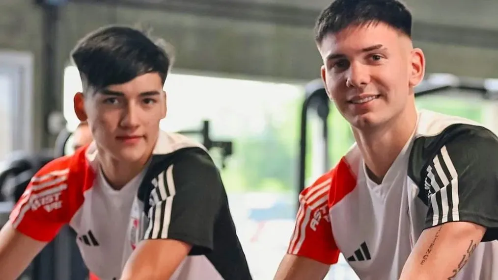 Mastantuono y Subiabre debutaron en River. (Prensa River)