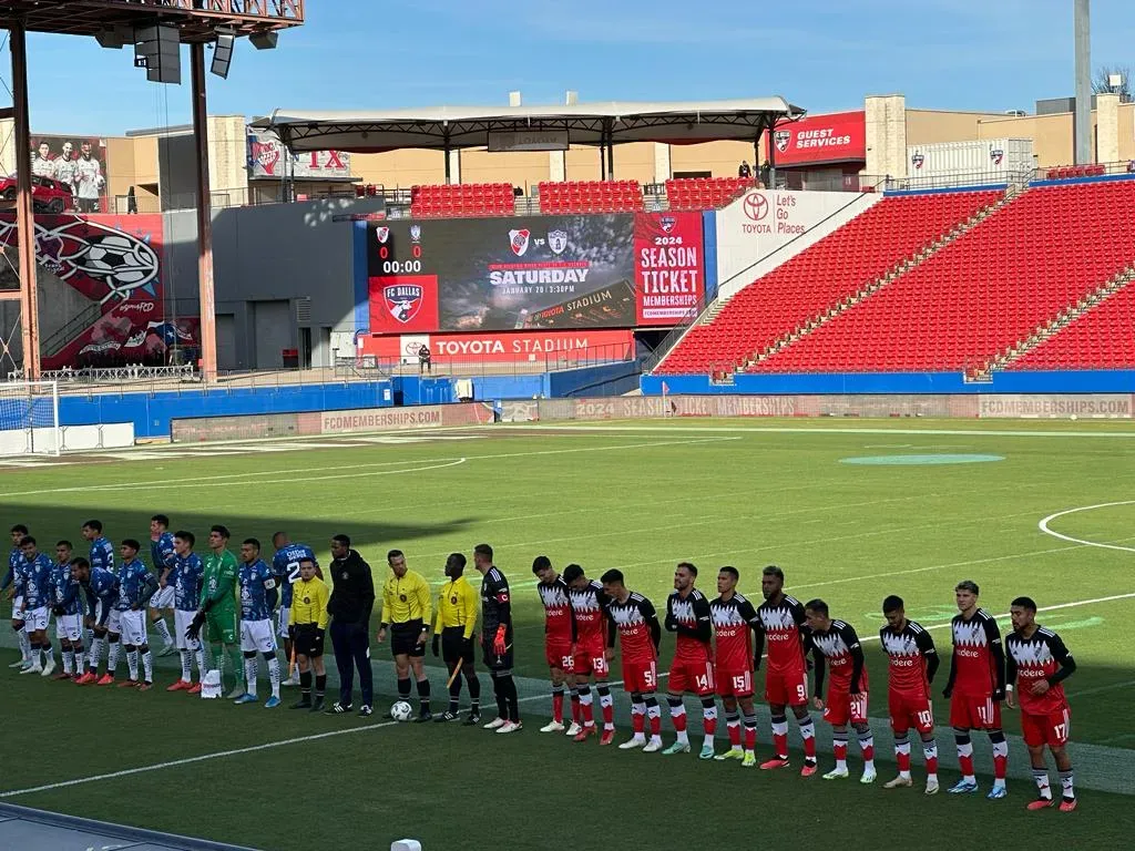 River y Pachuca ya juegan en Dallas. (Foto: LPM)