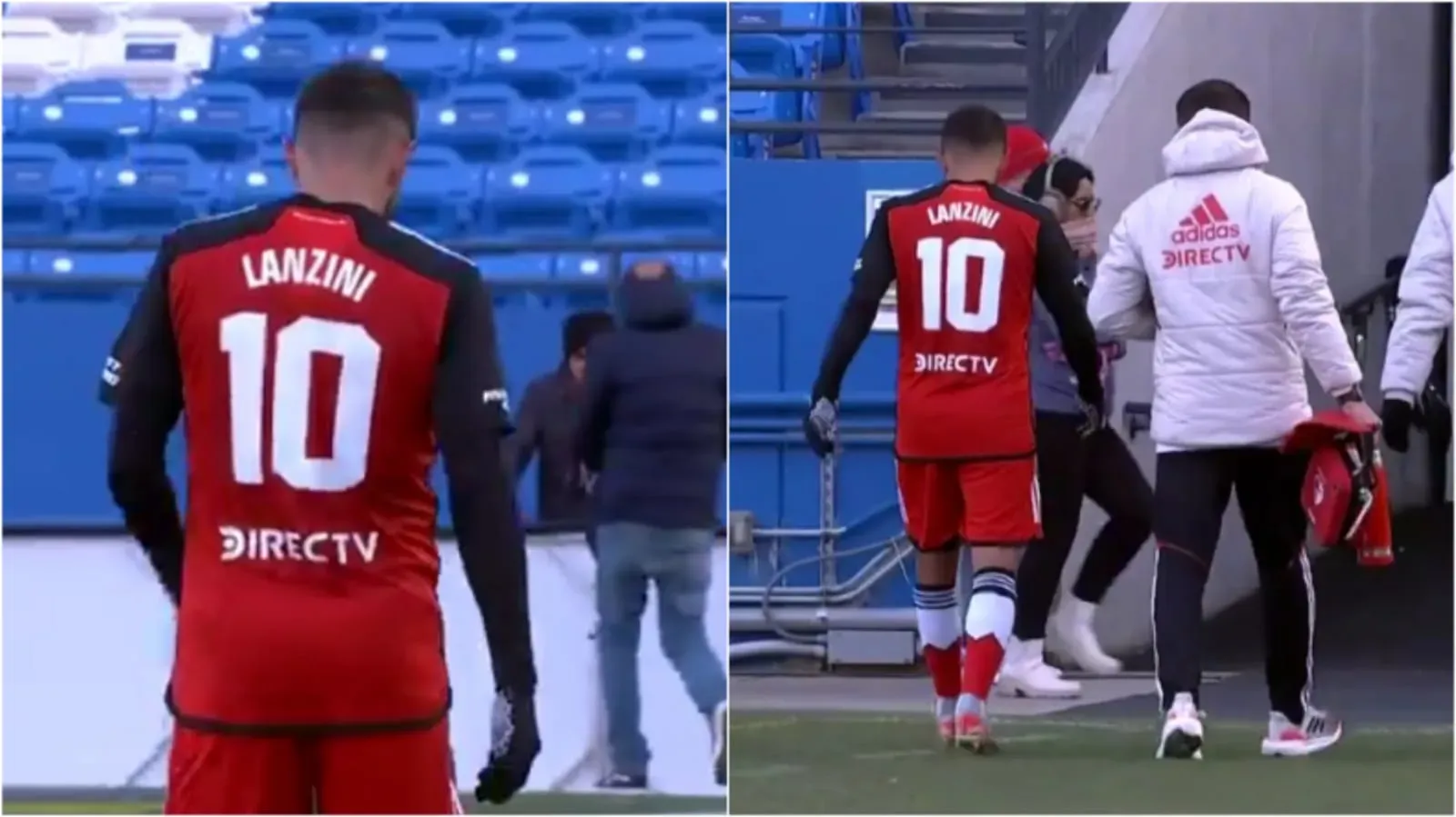 Lanzini preocupa a River.