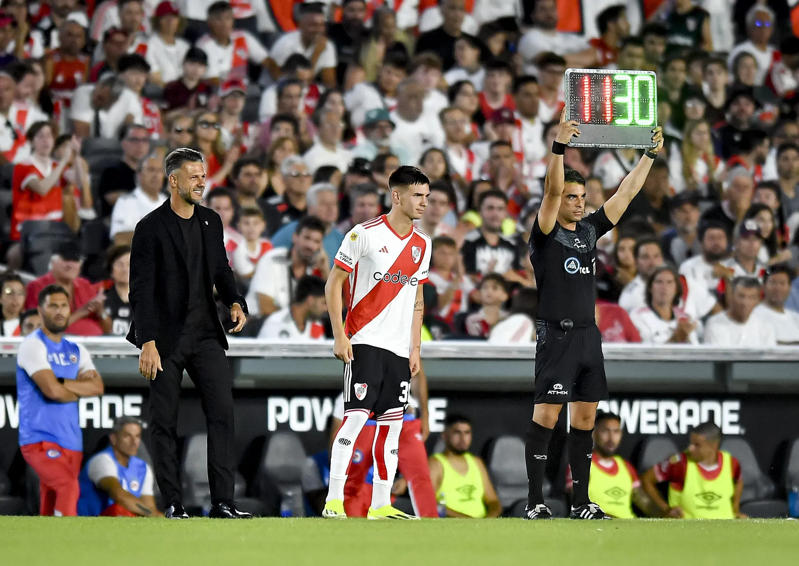 Mastantuono debutó en River. (Foto: Getty).