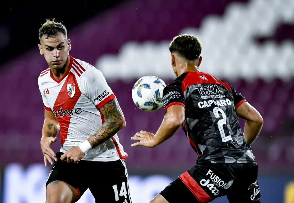 González Pirez en acción contra Barracas Central. (Foto: Getty)