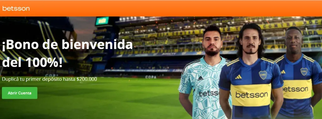 Futbolistas con oferta del bono del 100% del código de Betsson
