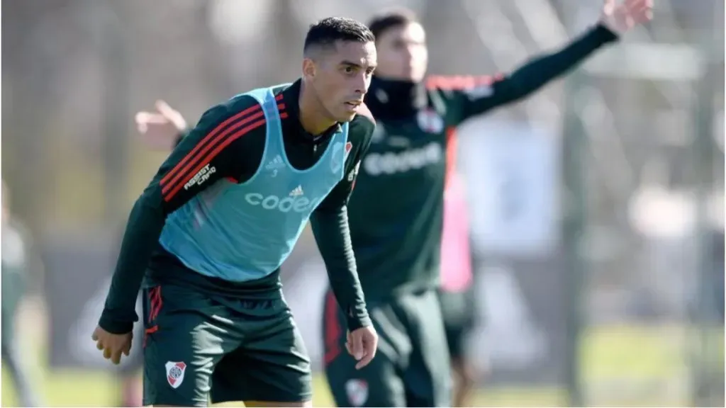 Ramiro Funes Mori entrenó diferenciado y está en duda para el miércoles.
