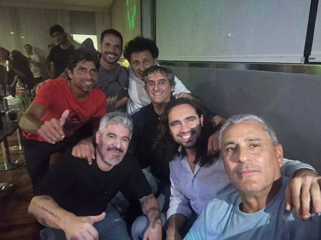Varios ex River estuvieron con el Burrito Ortega en su cumpleaños. (Foto: Instagram).
