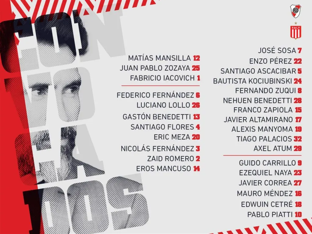 Los convocados de Estudiantes para la final.