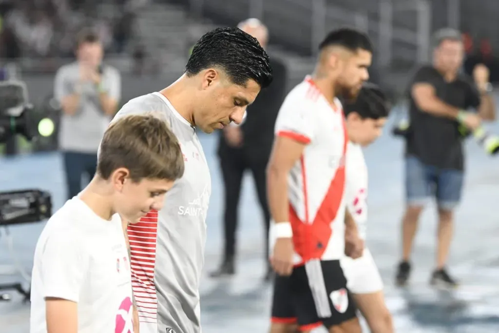 Enzo Pérez vivió una noche particular en Córdoba. (Foto: LPM / Diego Haliasz).