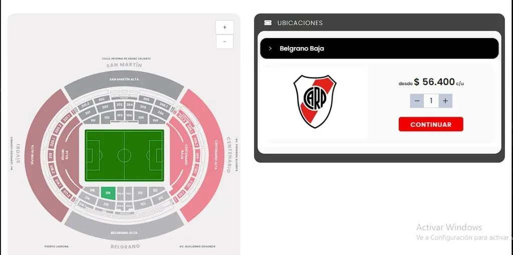 Últimas entradas para River vs. Gimnasia.