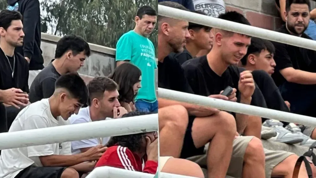 Subiabre y Mastantuono fueron a ve a la quinta al River Camp. (Foto: Pasión Monumental y River el Más Grande).