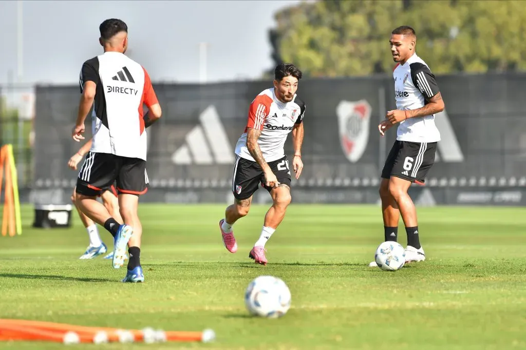El Millonario trabajó con la lupa puesta en Huracán y en el debut en la Copa Libertadores (Foto: Prensa River)