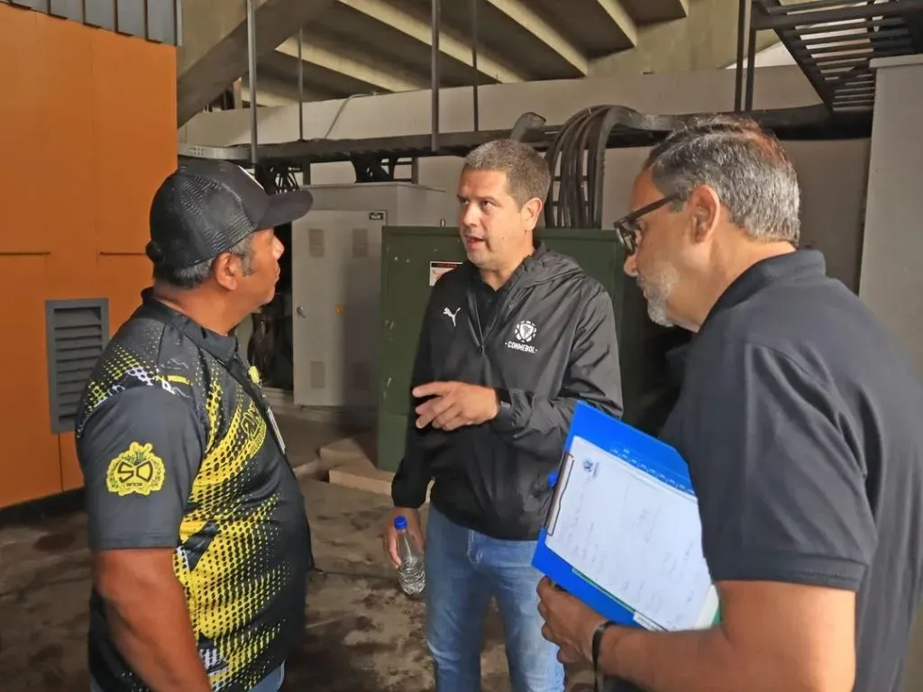 Una delegación de la Conmebol visitó el estadio Pueblo Nuevo, del Deportivo Táchira de Venezuela, y le dio luz verde para recibir a River en el inicio de la Copa Libertadores de América 2024 (FOTO: Instagram/ @dvotachira).