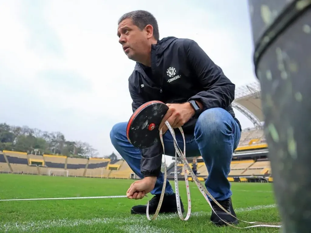 Una delegación de la Conmebol visitó el estadio Pueblo Nuevo, del Deportivo Táchira de Venezuela, y le dio luz verde para recibir a River en el inicio de la Copa Libertadores de América 2024 (FOTO: Instagram/ @dvotachira).