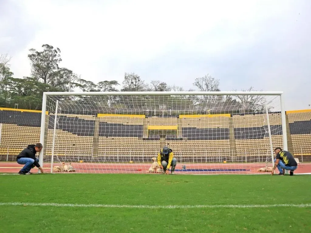 Una delegación de la Conmebol visitó el estadio Pueblo Nuevo, del Deportivo Táchira de Venezuela, y le dio luz verde para recibir a River en el inicio de la Copa Libertadores de América 2024 (FOTO: Instagram/ @dvotachira).
