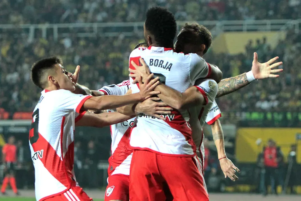 Echeverri fue clave para el triunfo de River. (Getty)