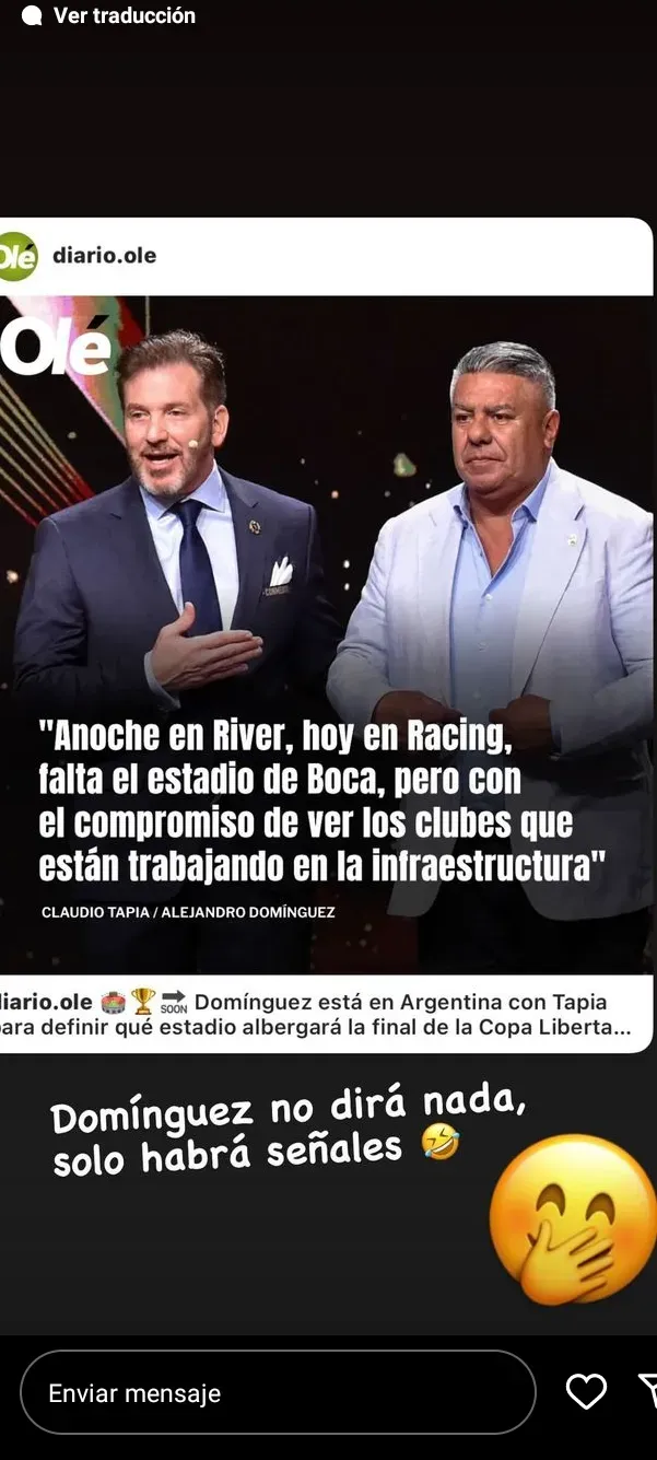 La historia de Mora ¿Contra Boca? (Foto: Instagram).