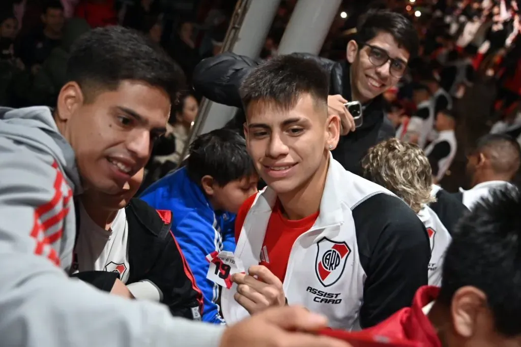 El Diablito Echeverri, uno de los más requeridos por los hinchas en Córdoba (Foto: Prensa River)
