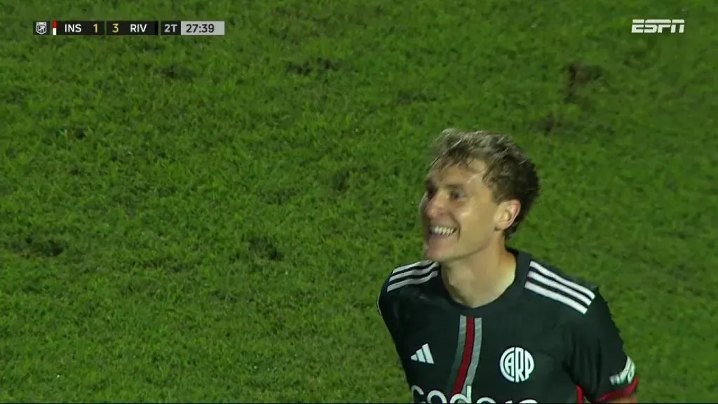 Colidio le dio el triunfo a River ante Instituto.