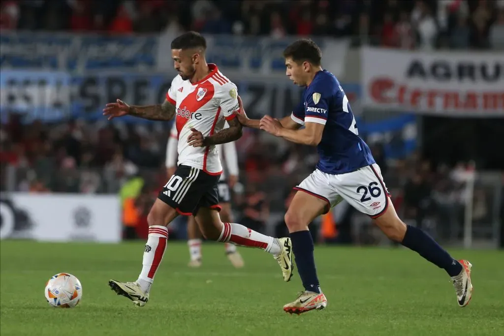 Lanzini volvió a jugar muy bien. (Getty)