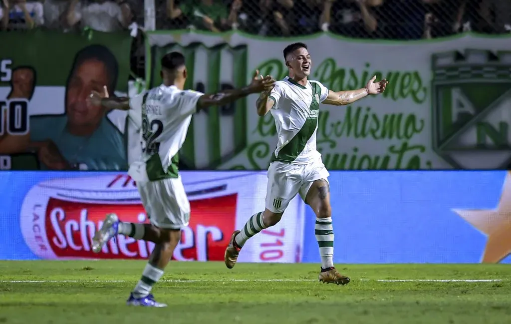 Quirós le marcó un gol a Boca en la Liga Profesional 2023. (Foto: Getty).