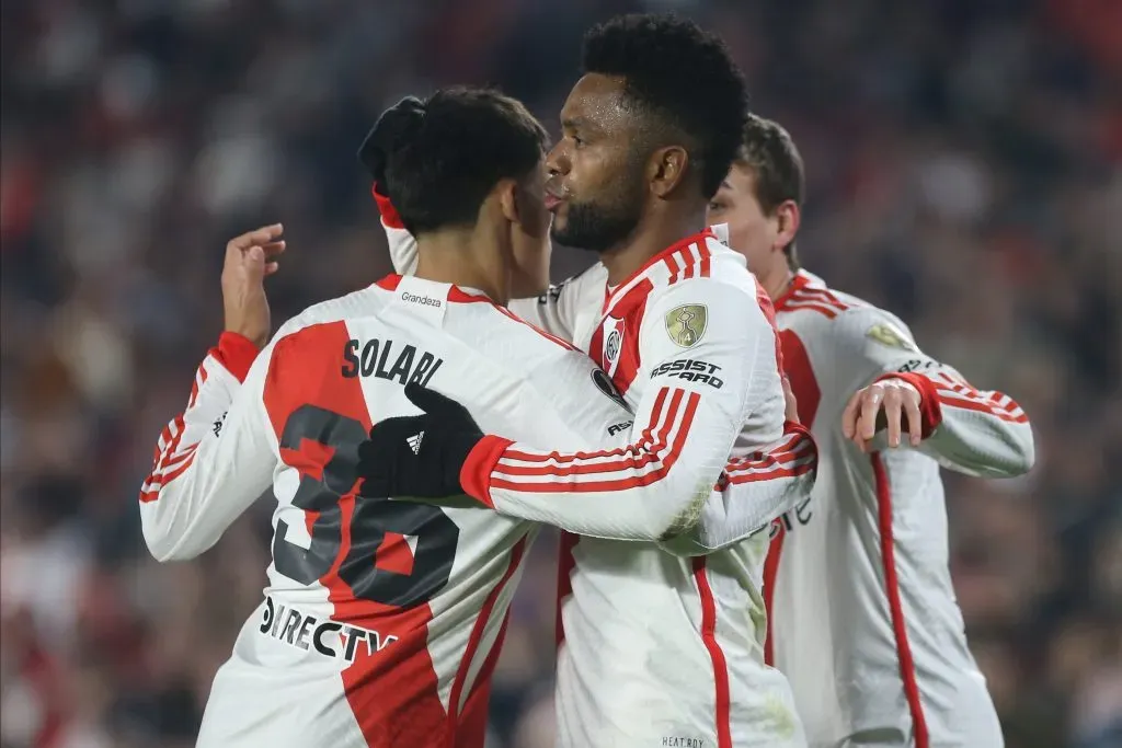 Borja celebró un nuevo doblete en River. (Getty)