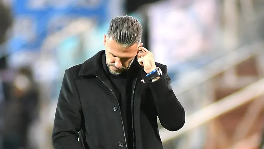 Demichelis, cabizbajo: River jugó mal y quedó eliminado con Temperley. Foto: Getty.