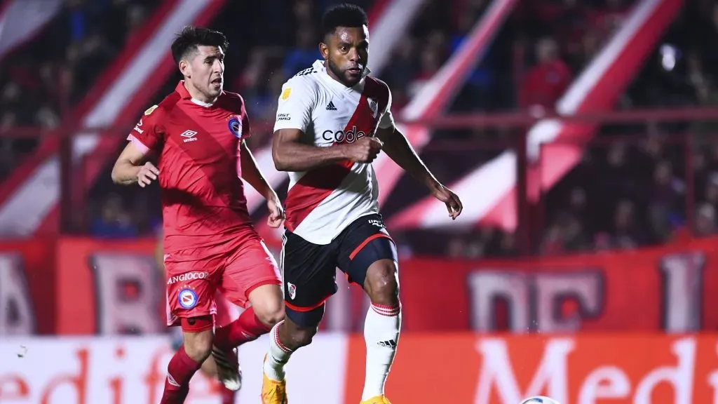 En la última visita de River a La Paternal, Argentinos ganó 3-2. Foto: Getty