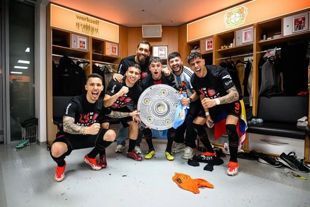 Exequiel Palacios, histórico campeón en Alemania