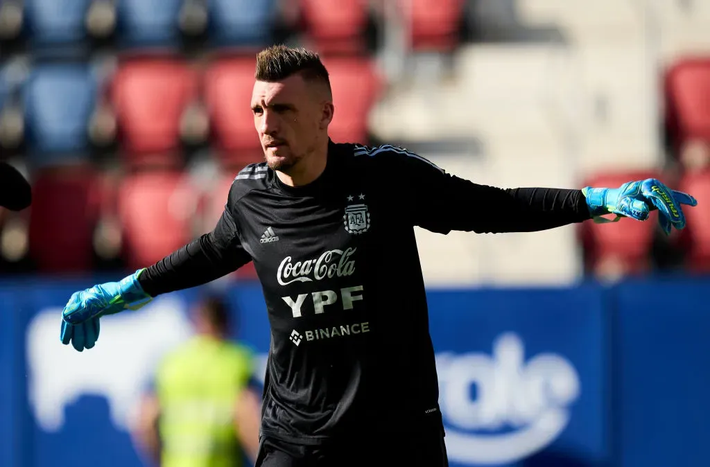 Armani en un nueva convocatoria de la Selección.