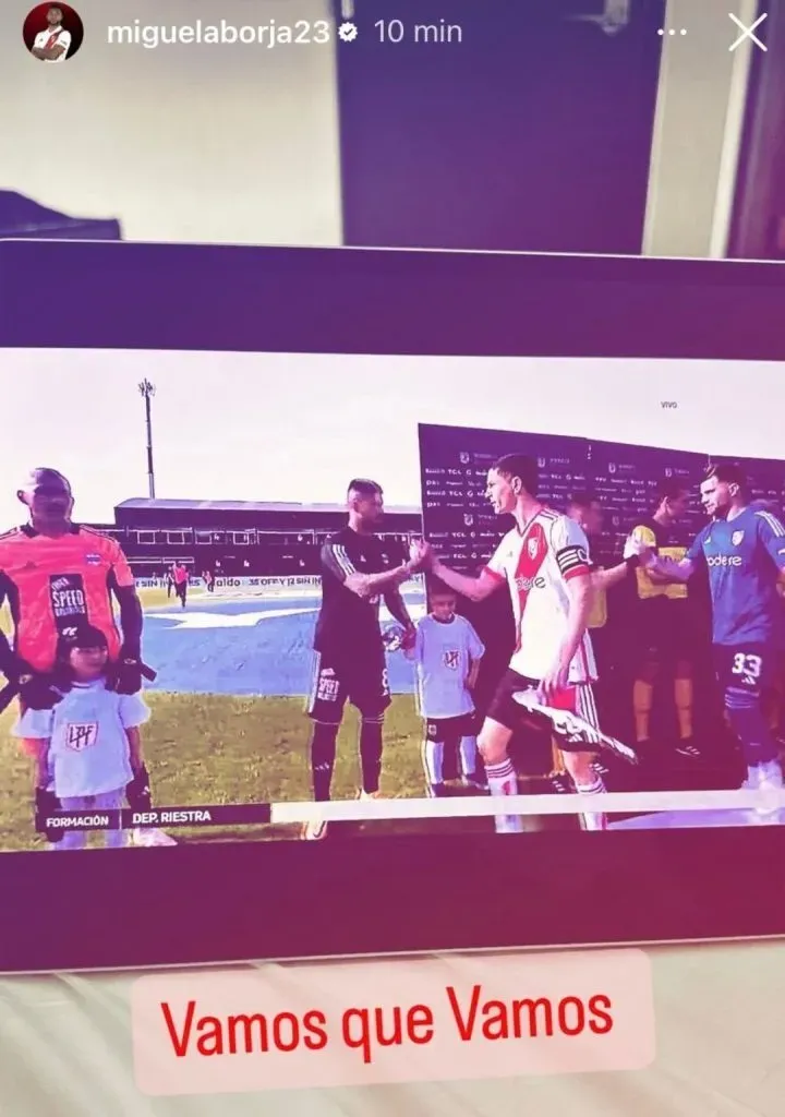 La historia que subió Borja a su historia de Instagram.