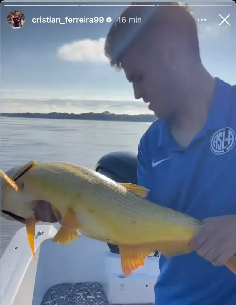 Ferreira disfruta de sus vacaciones mientras define su futuro (Captura Instagram).