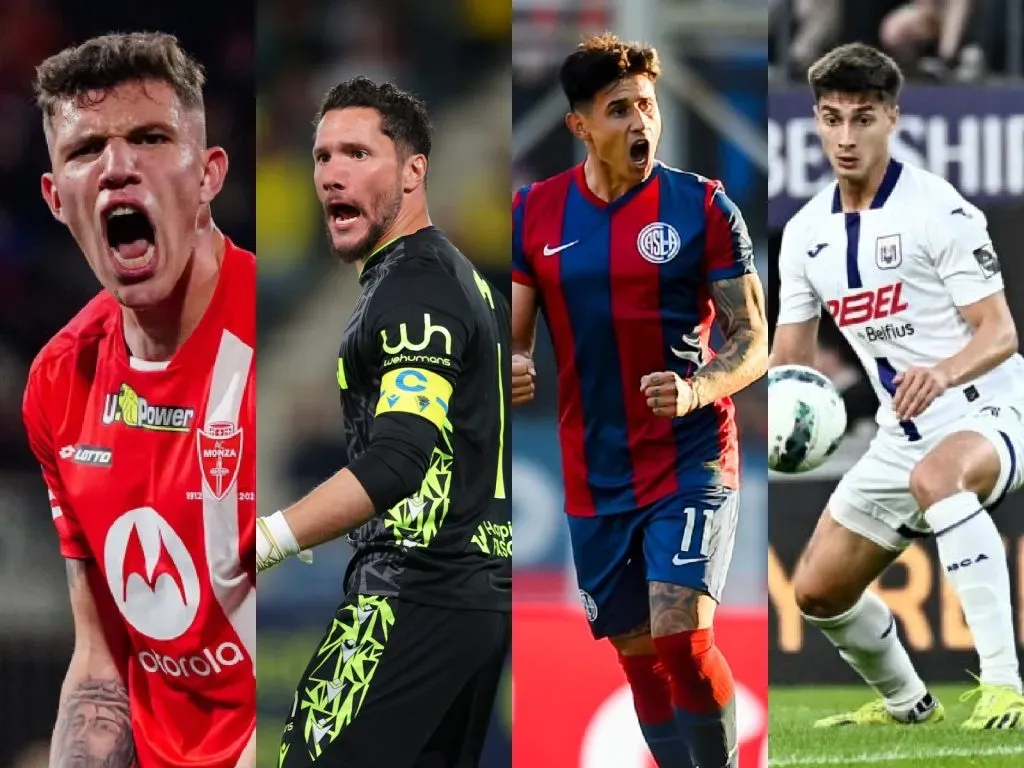 Los cuatro refuerzos de River, más Peña Biafore que ya era del club.