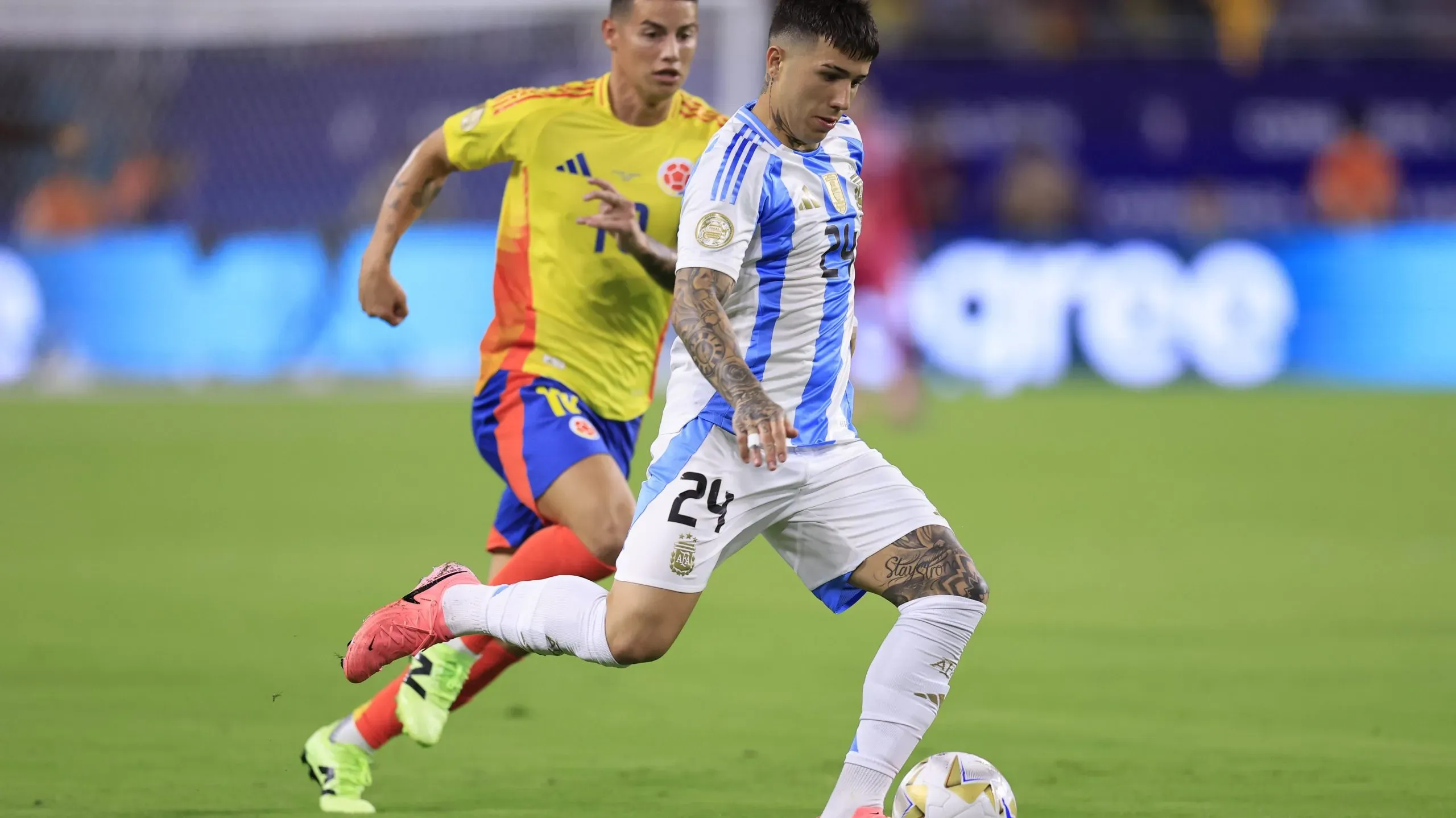 Enzo Fernández volvió a ser clave para la Selección. (Getty)